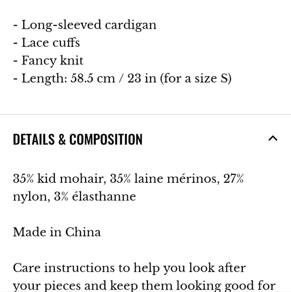 Sezane charles jumper cardigan taupe - Picture 4 of 9